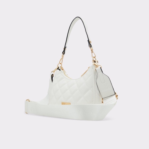 LIMITED EDITION Shoulder bag with gold chain detail and graphic pins NWT - Picture 5 of 15